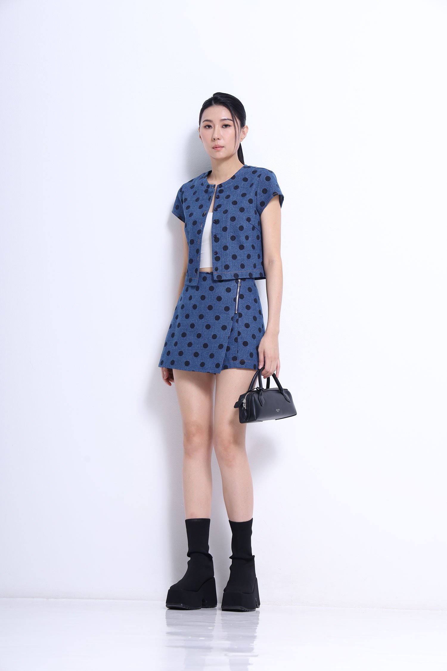 Cropped Button-Up Jacket - Image 12