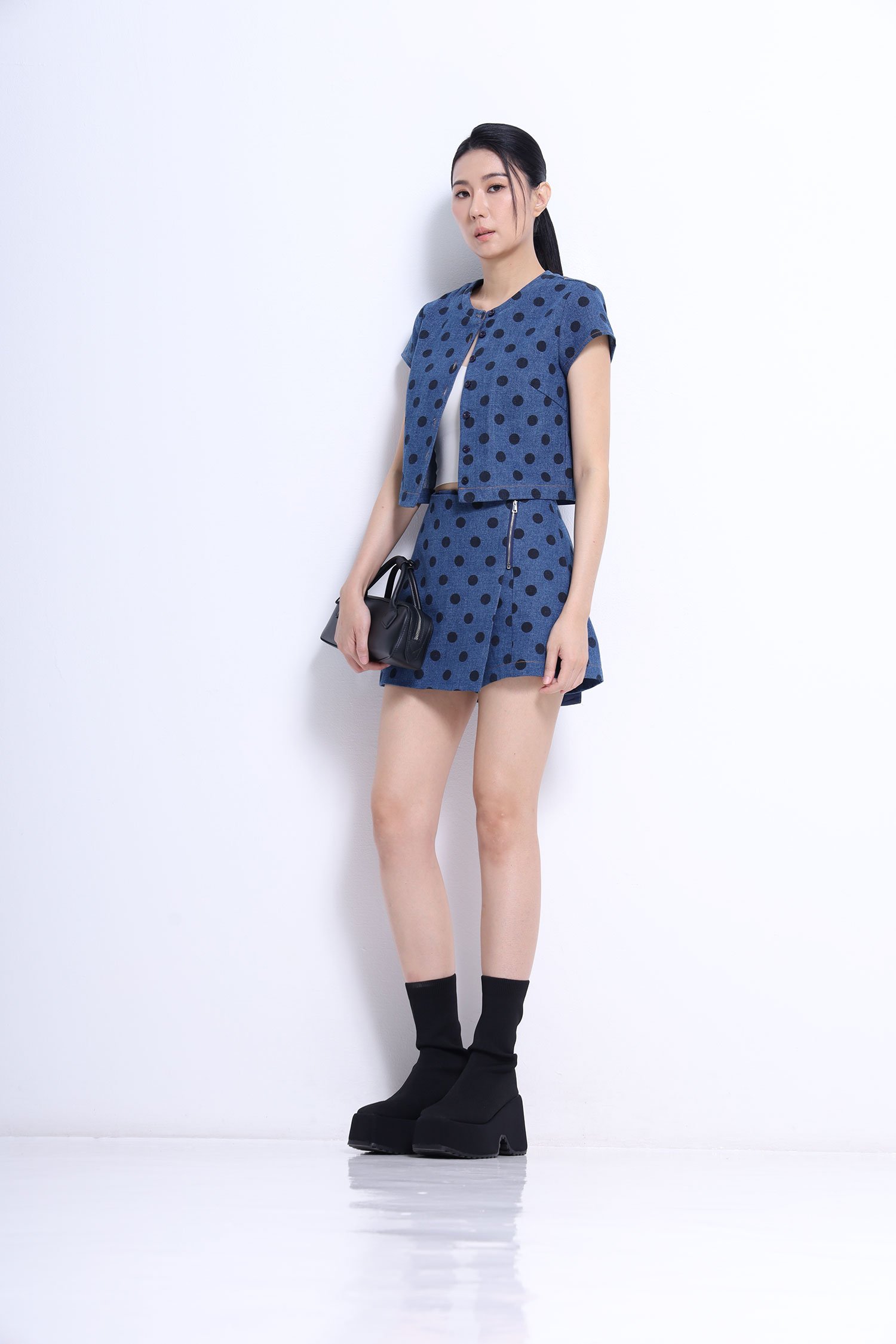 Cropped Button-Up Jacket - Image 13
