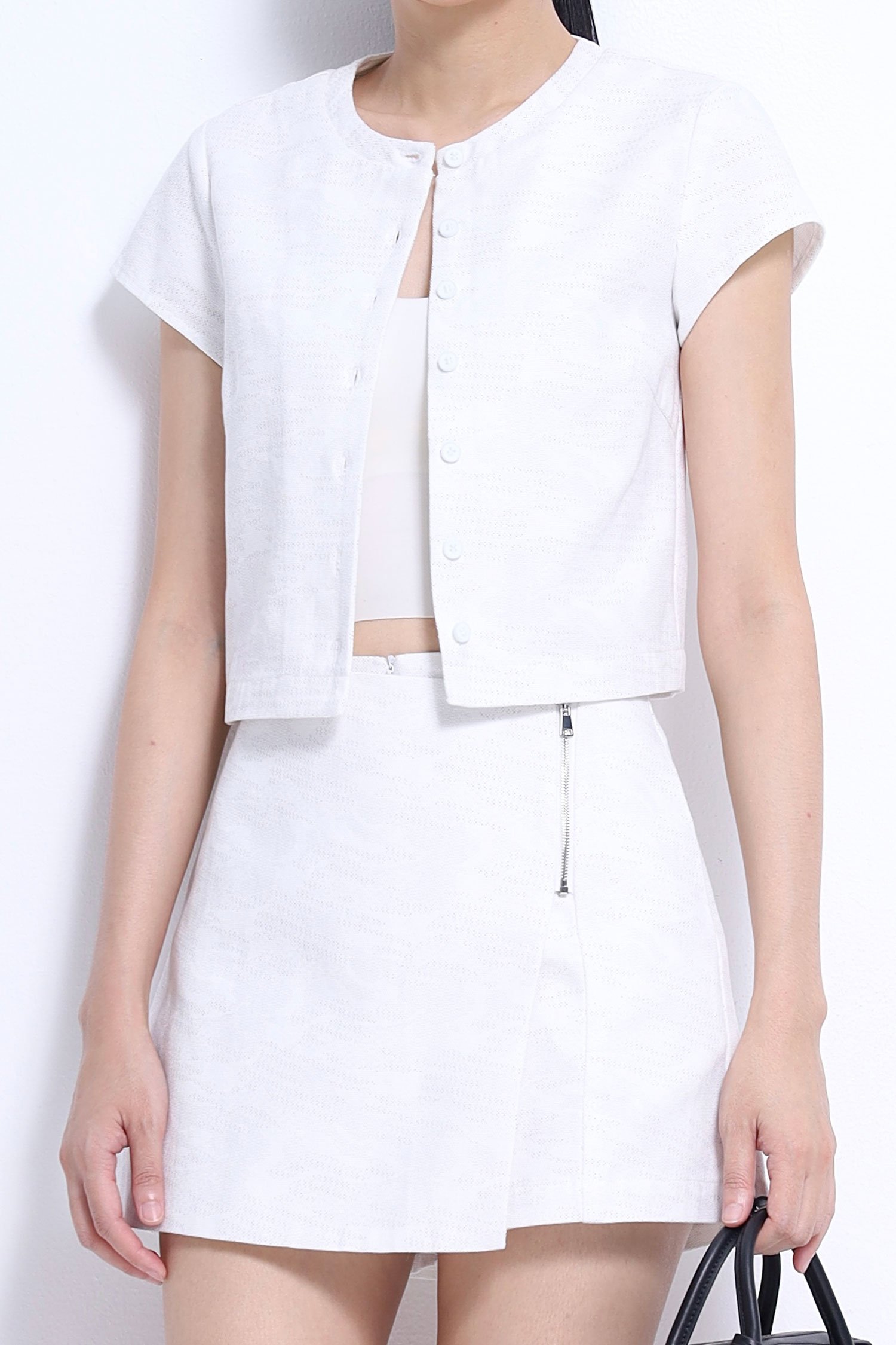 Cropped Button-Up Jacket - Image 5