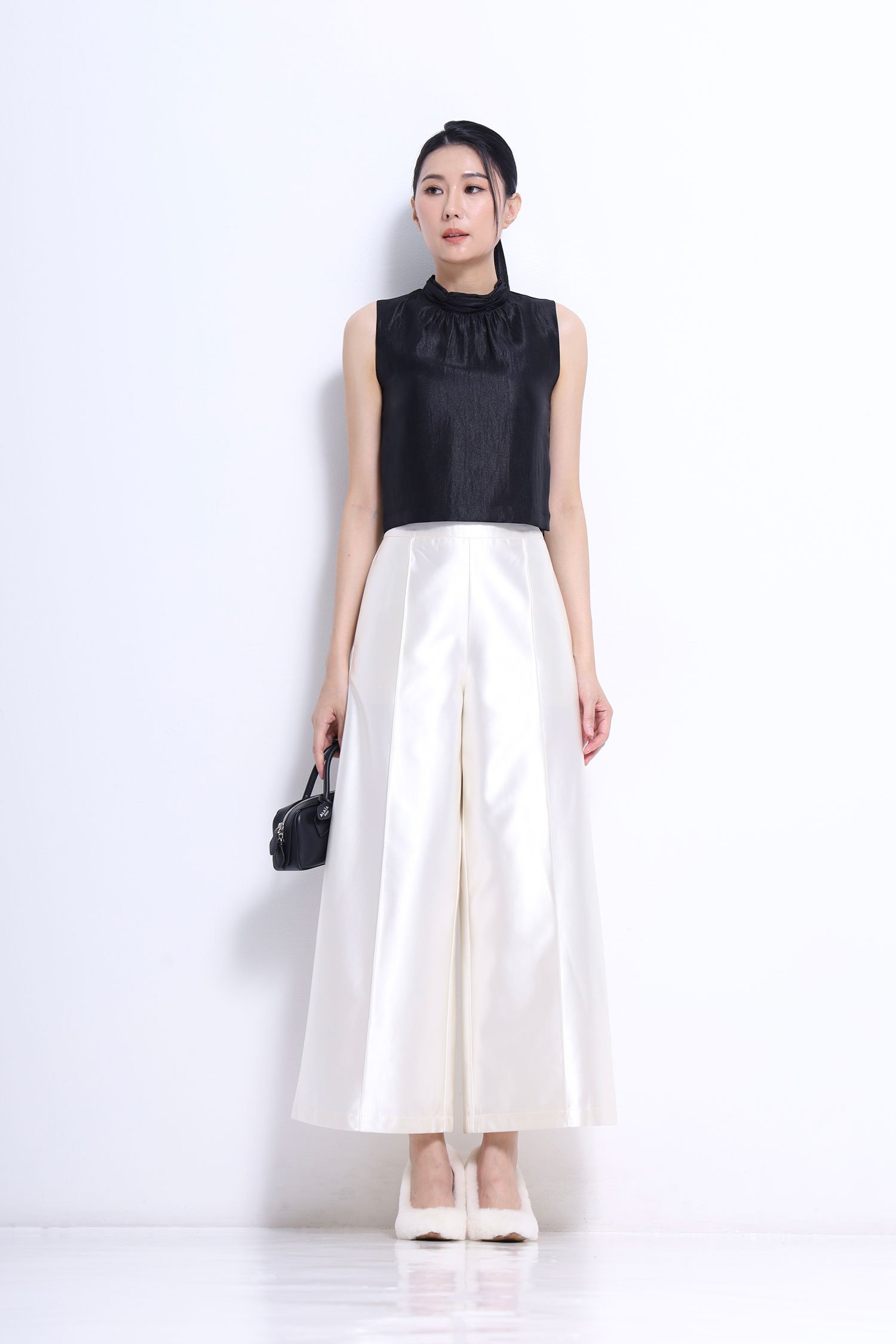 Wide-Leg Tailored Trousers - Image 3