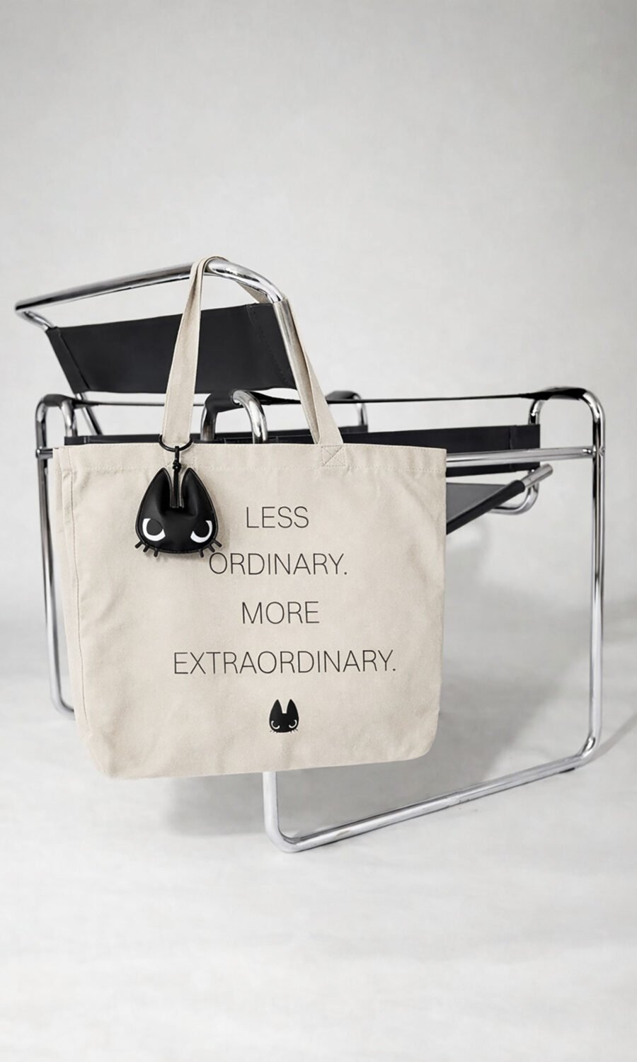 OMO Tote Bag Set (Beige + Black)