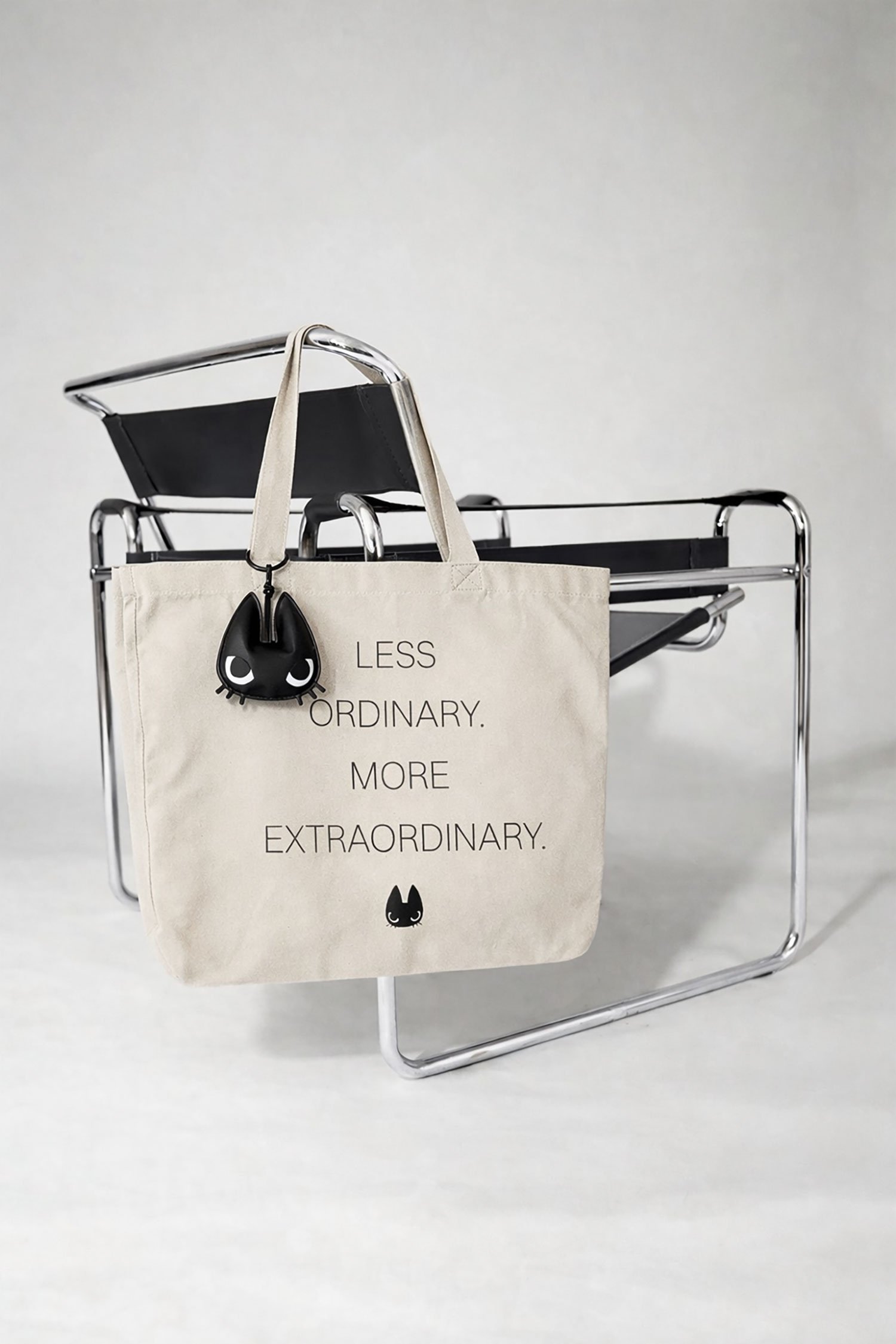OMO Tote Bag Set (Beige + Black)