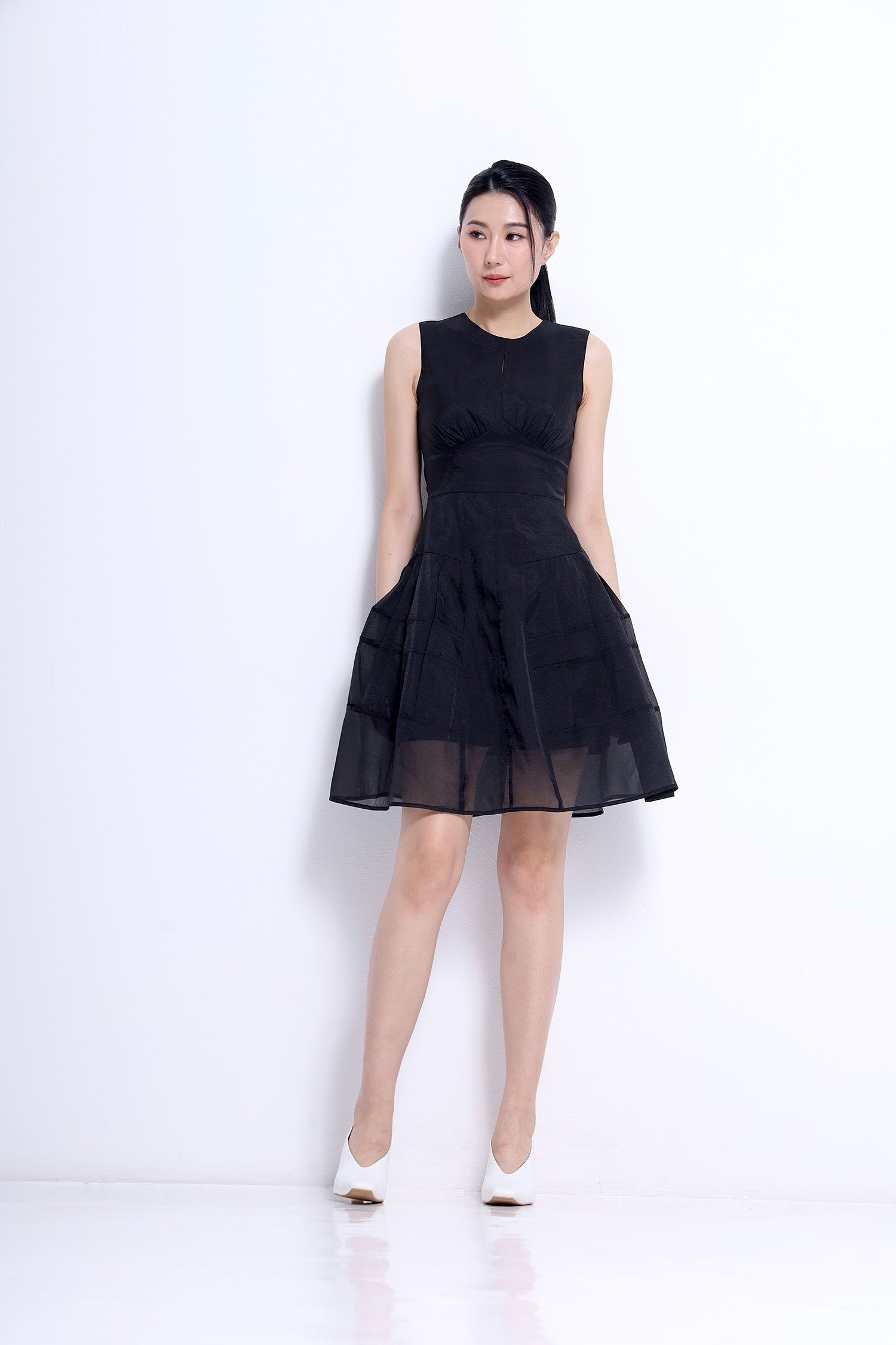 Panelled Mini Dress - Image 11