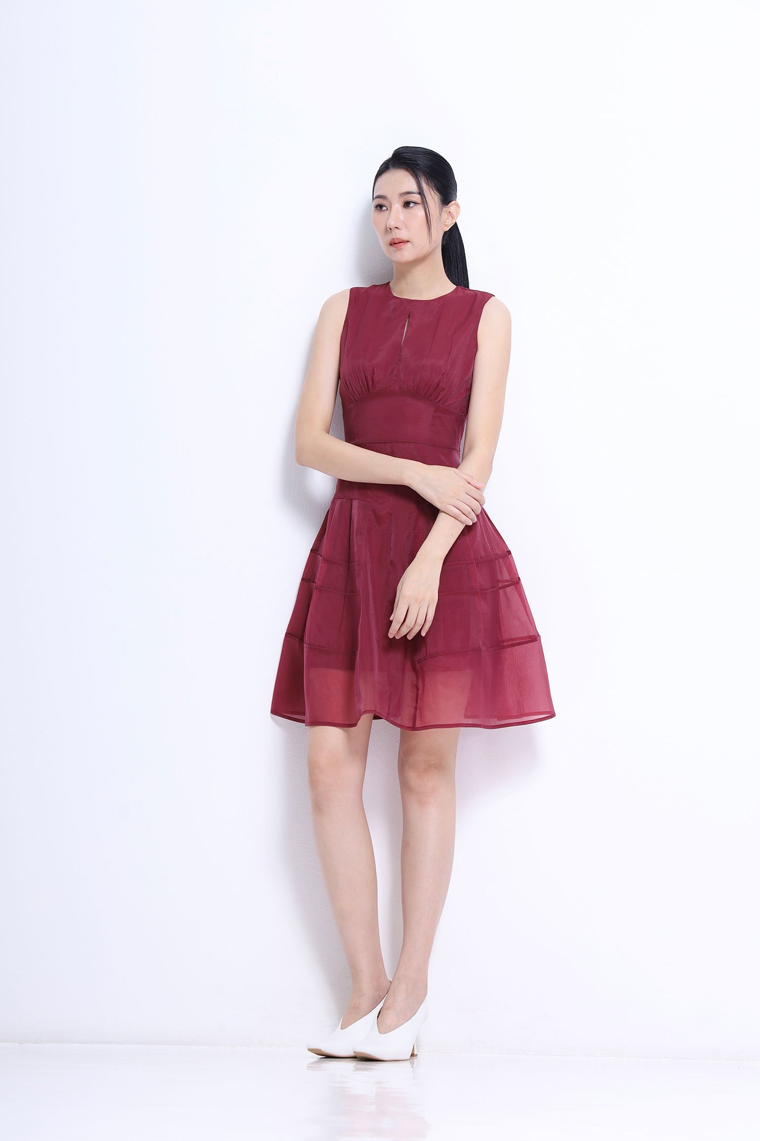 Panelled Mini Dress - Image 8