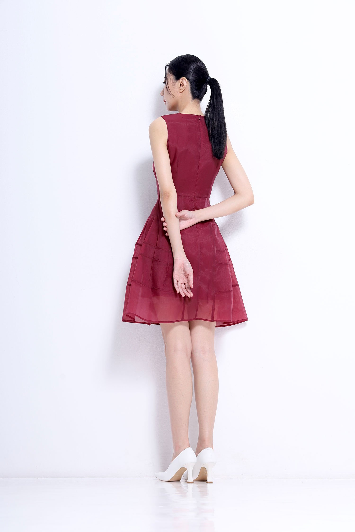 Panelled Mini Dress - Image 9