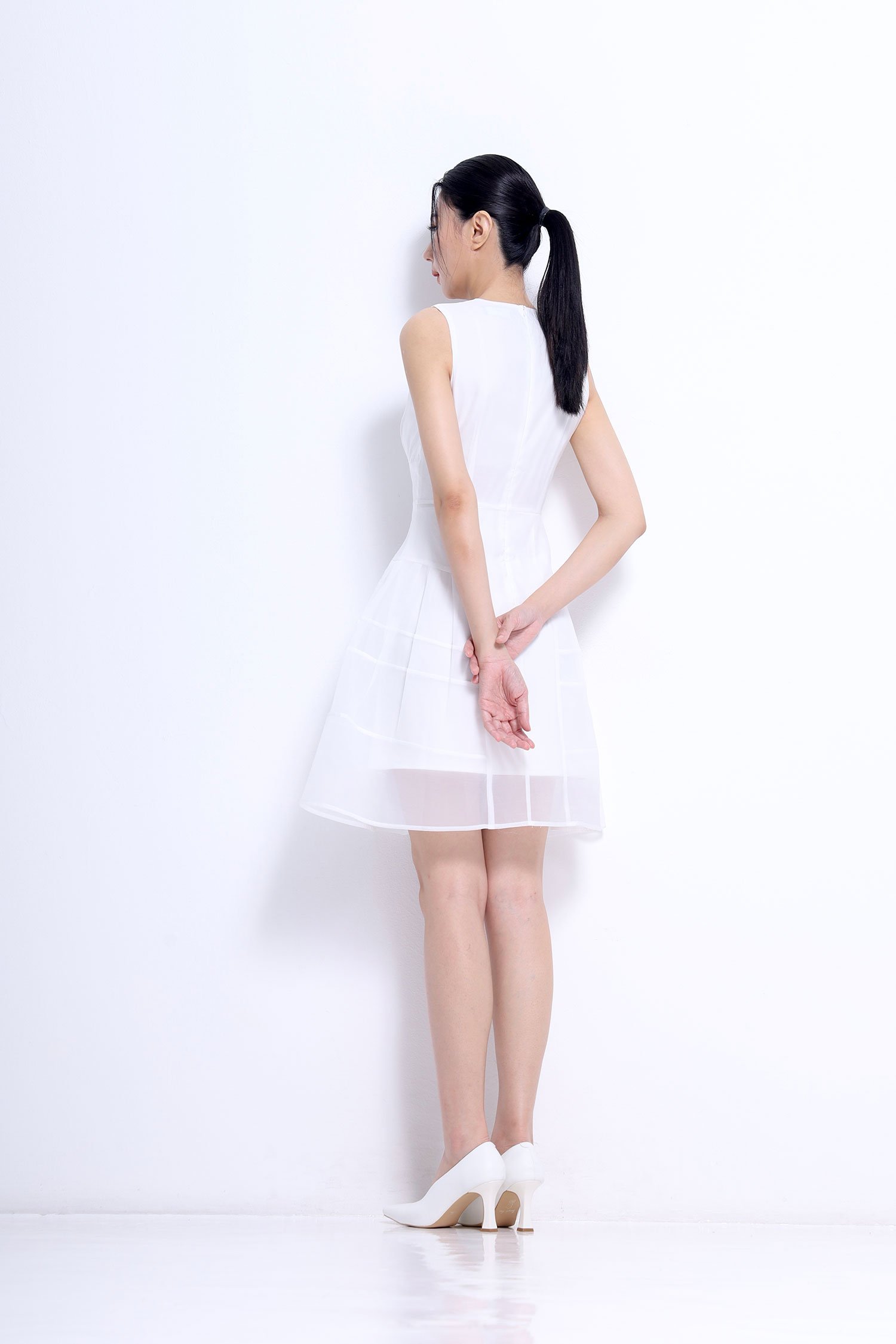 Panelled Mini Dress - Image 4