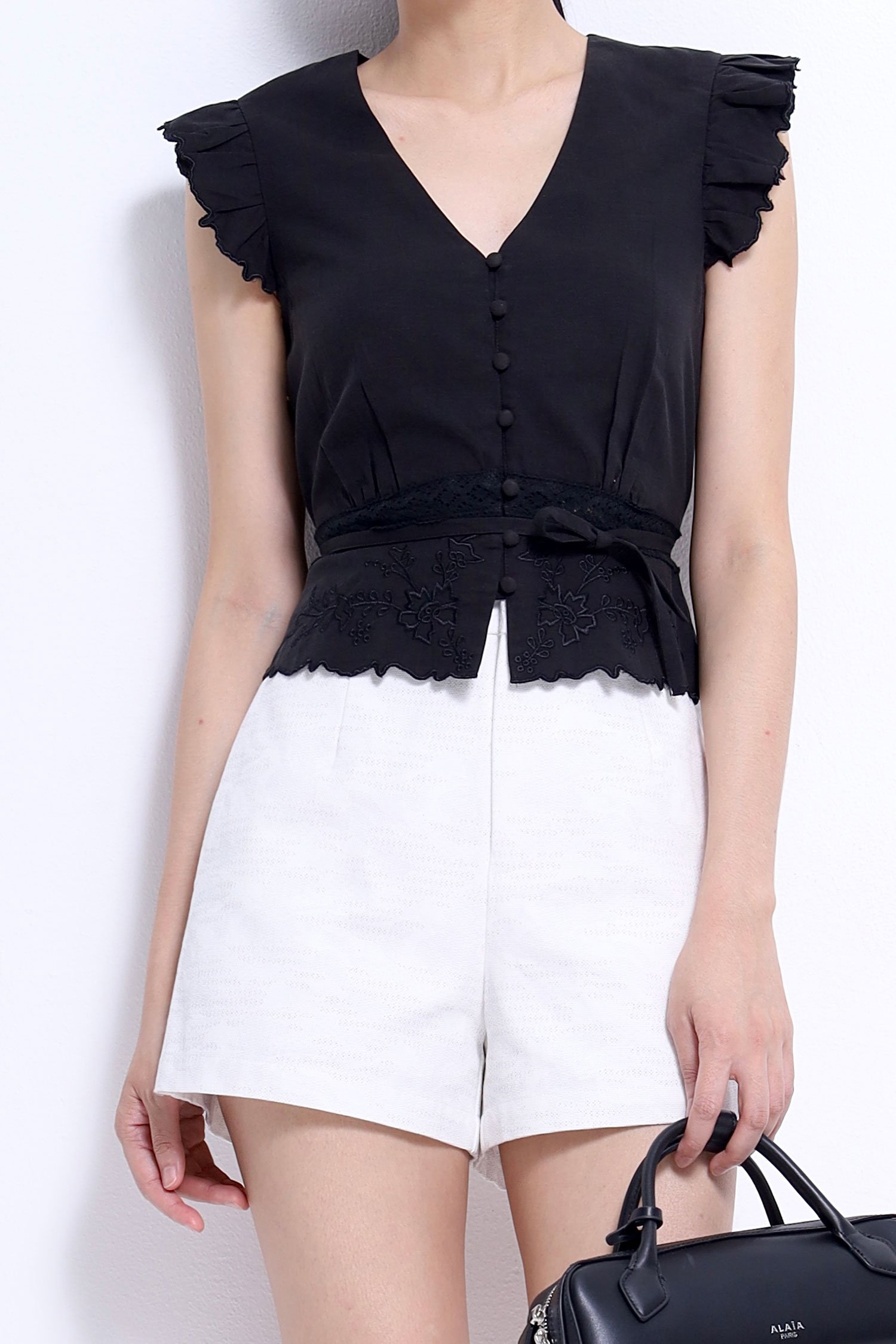 Textured Tailored Shorts - Image 10