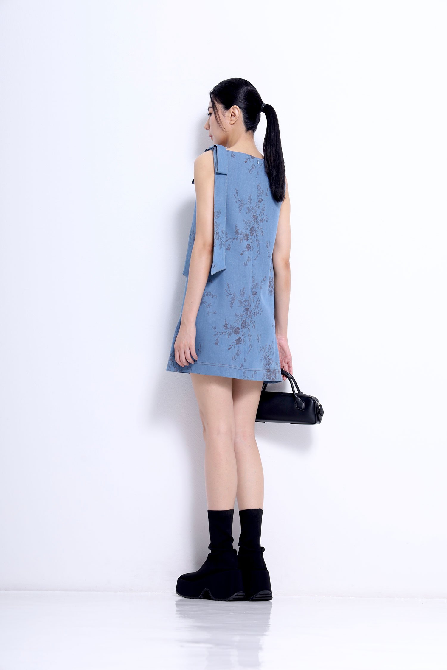 V-Neck Mini Dress - Image 14