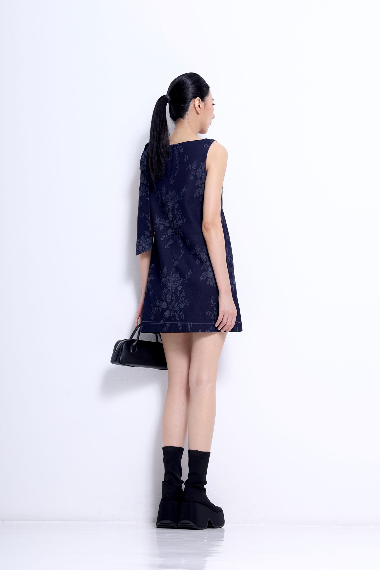 V-Neck Mini Dress - Image 4