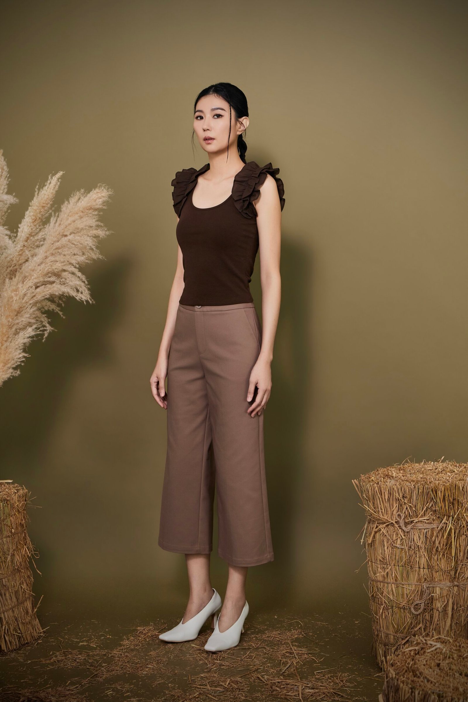 RUFFLE SHOULDER TOP - Image 4