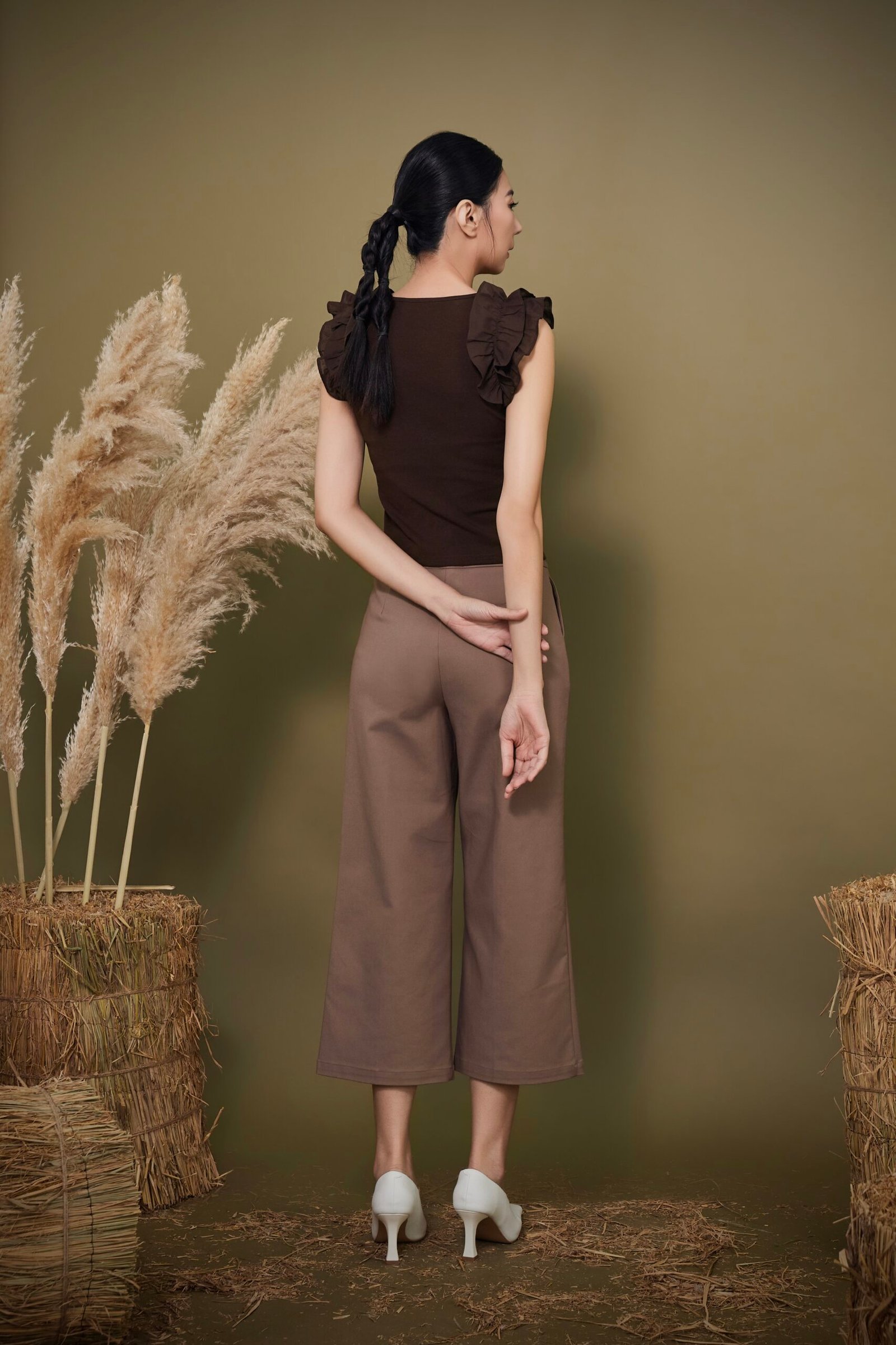 RUFFLE SHOULDER TOP - Image 5