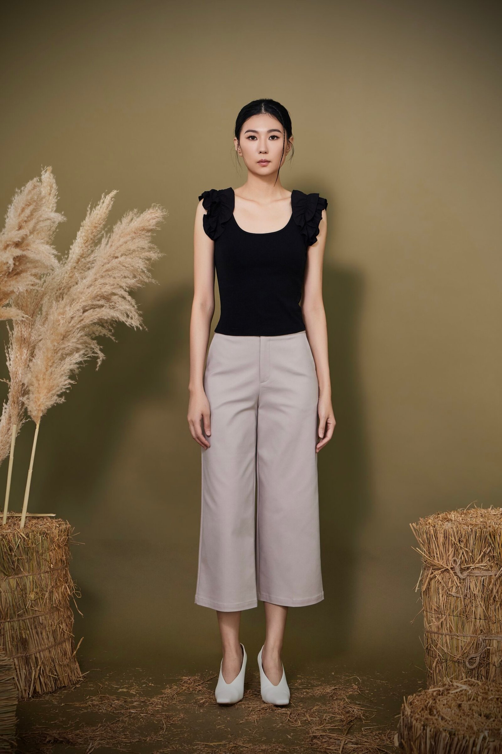 RUFFLE SHOULDER TOP - Image 9