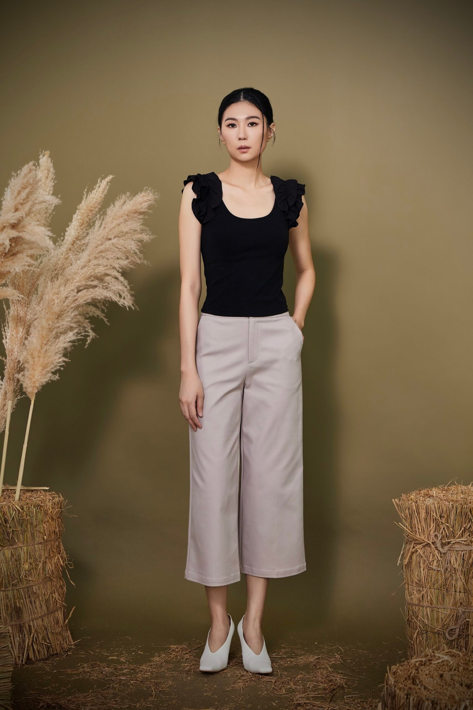 RUFFLE SHOULDER TOP - Image 11