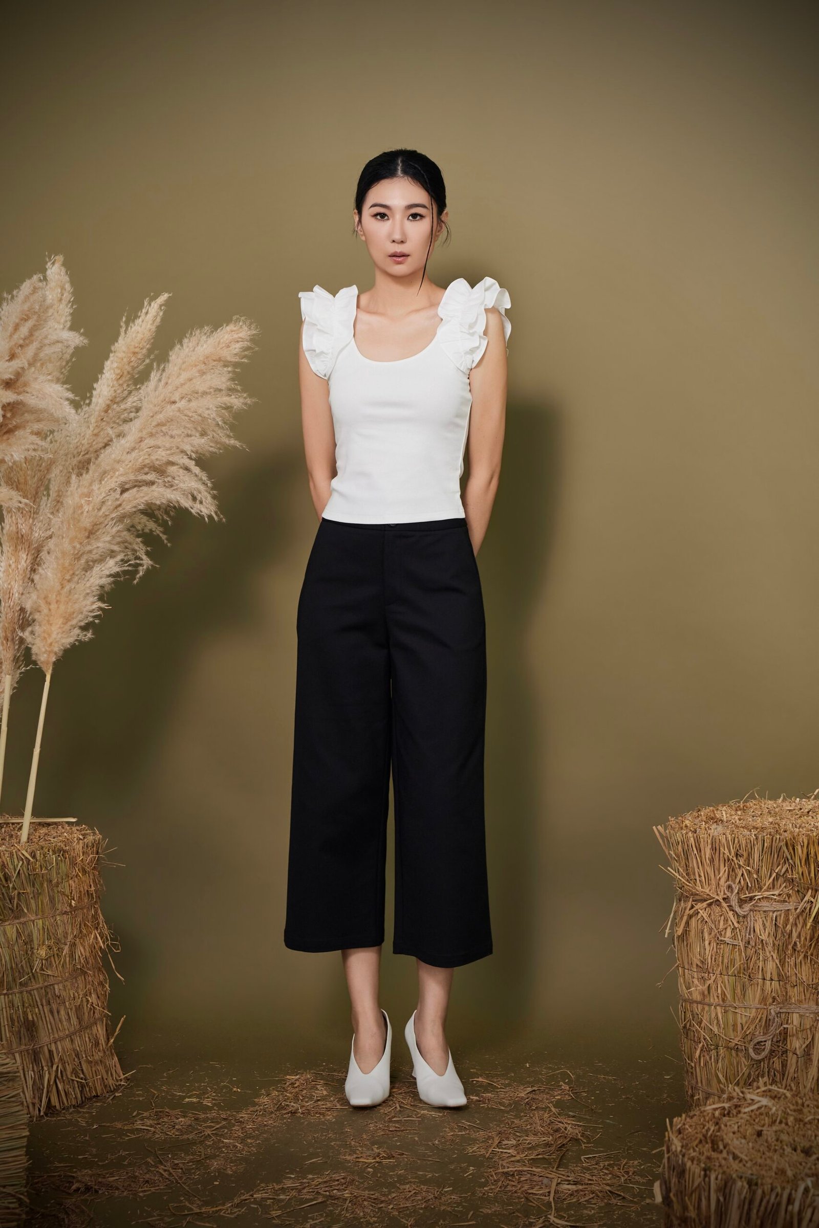 RUFFLE SHOULDER TOP - Image 6