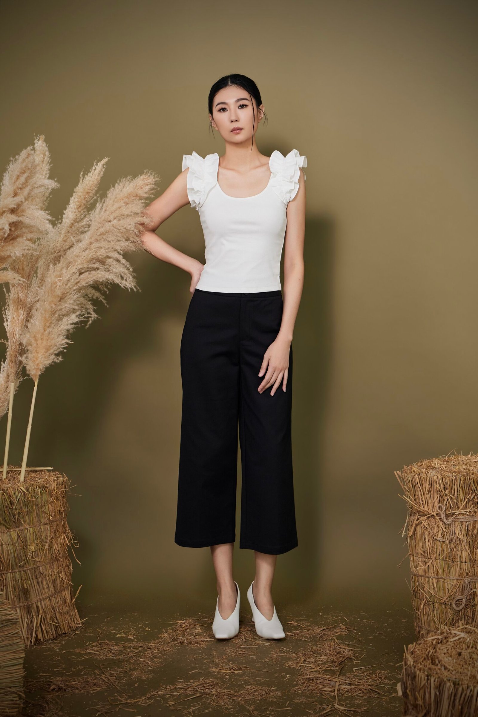 RUFFLE SHOULDER TOP - Image 7