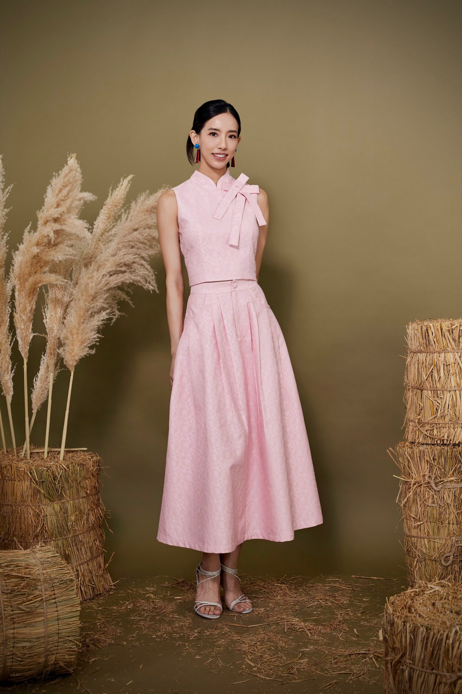 PLEATED A-LINE MIDI SKIRT - Image 6