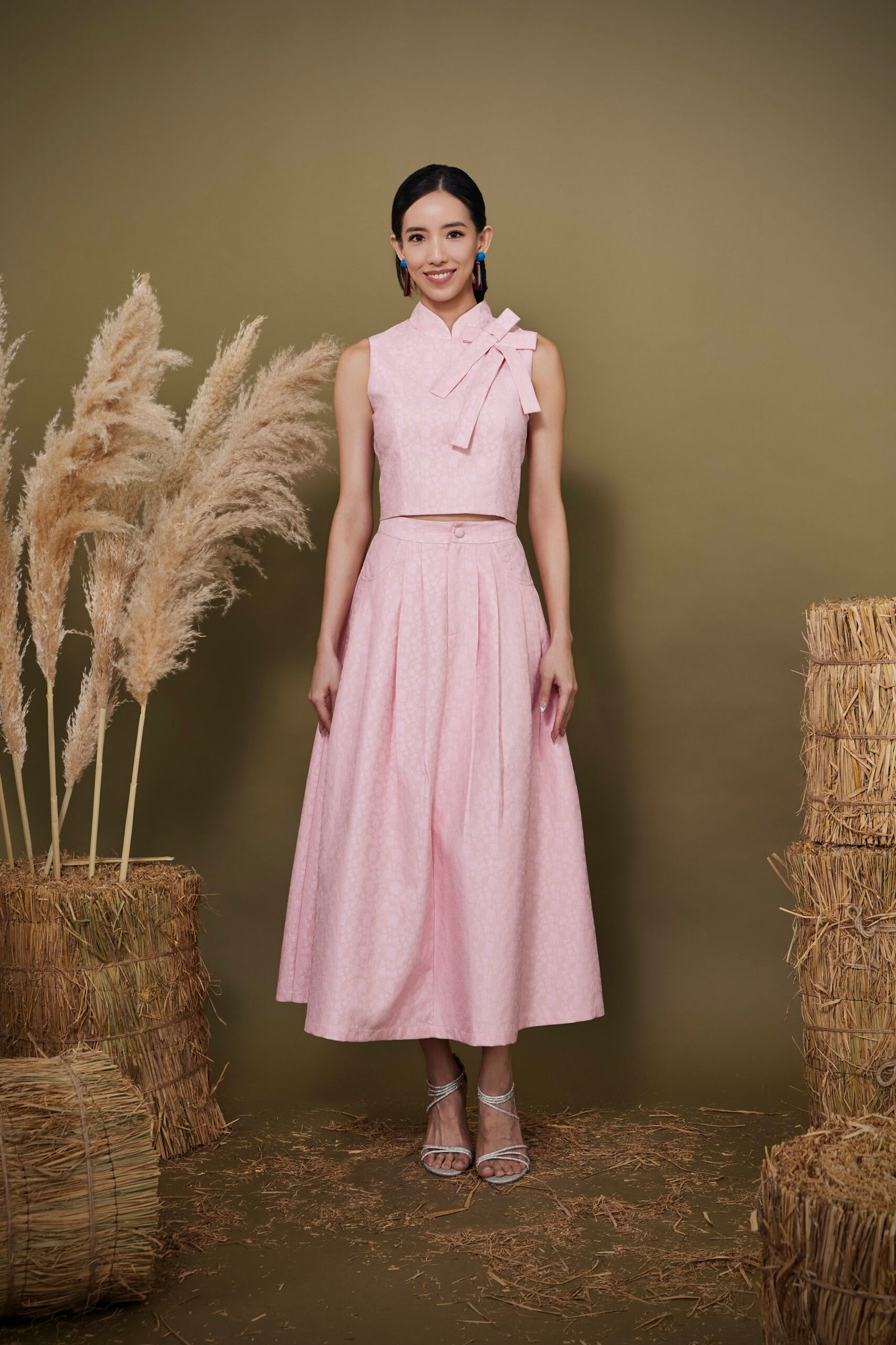 PLEATED A-LINE MIDI SKIRT - Image 5