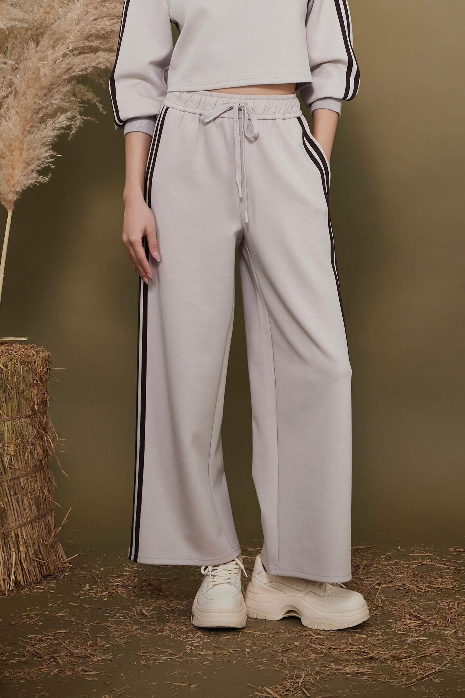 Striped Wide-Leg Trousers - Image 7