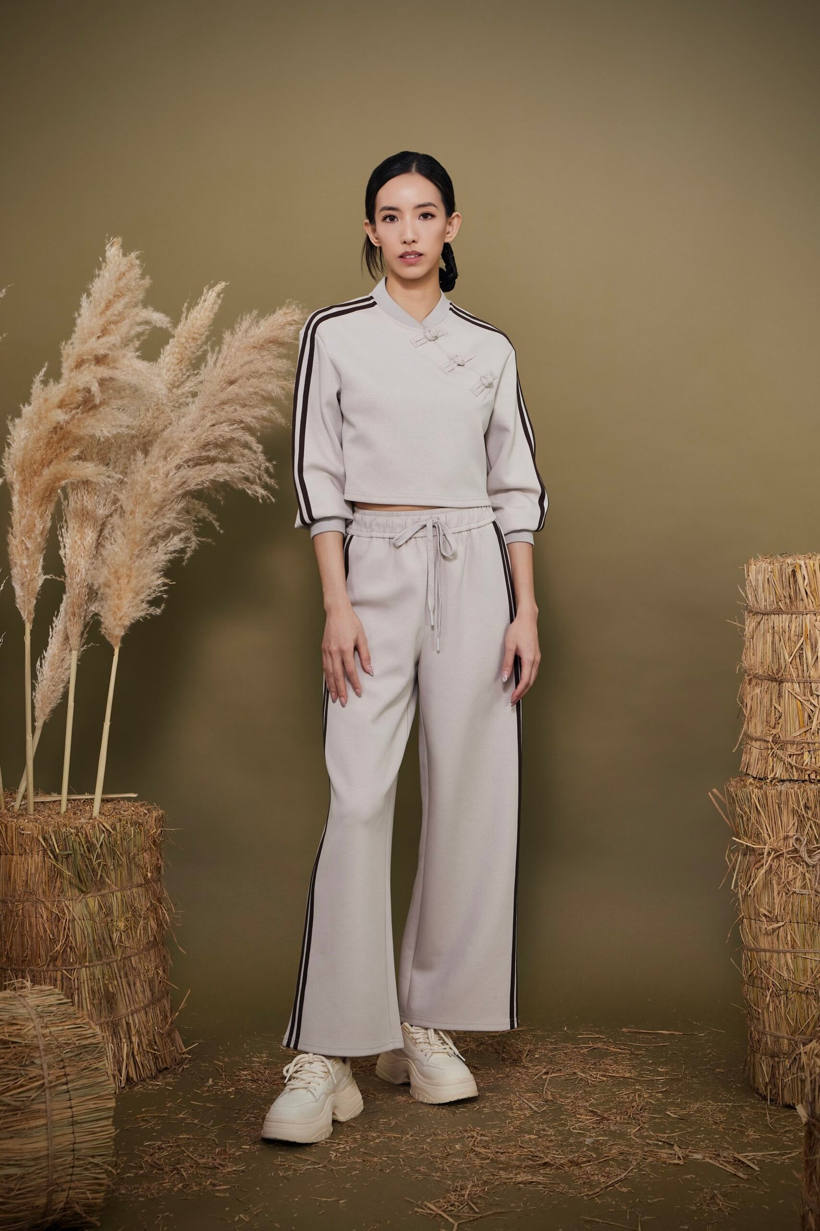 Striped Wide-Leg Trousers - Image 8