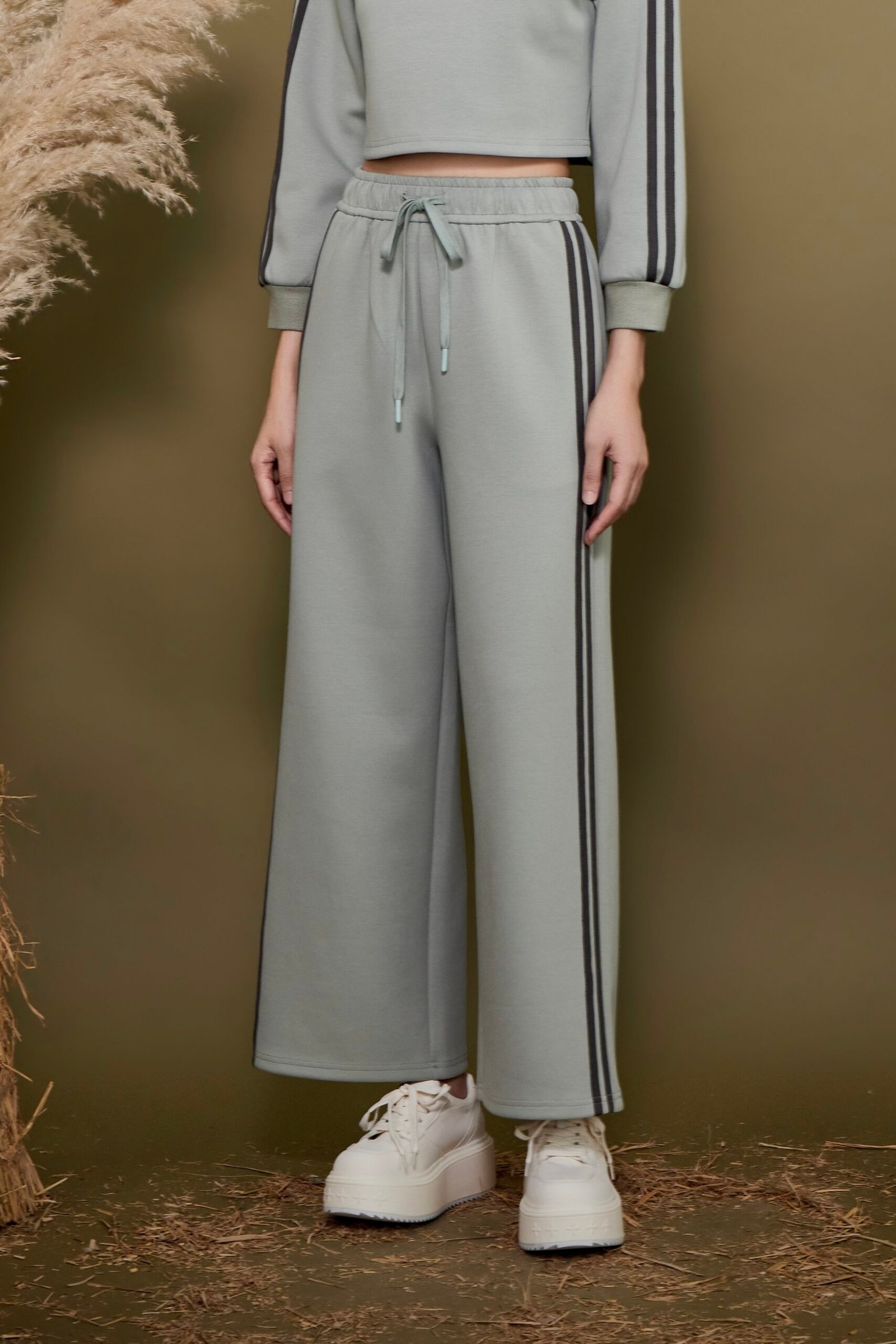 Striped Wide-Leg Trousers - Image 4